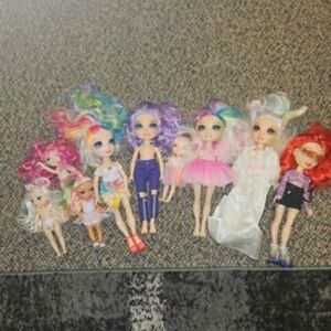 Rainbow Hair Fantasy Dolls Collection